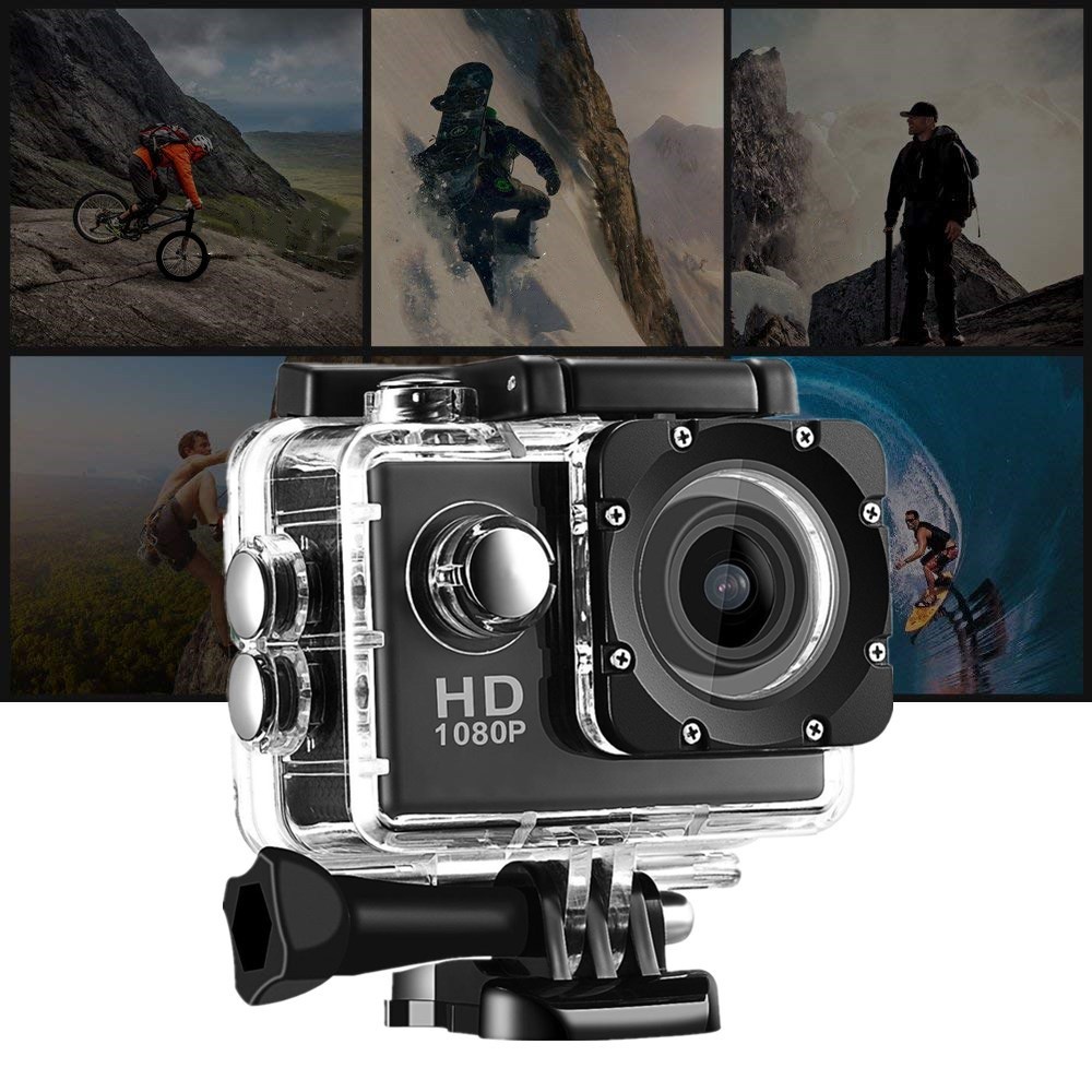 ภาพหน้าปกสินค้ากล้องโกโปร SJ4000 กล้องกันน้ำ HD 1080P GoPro กล้อง Action Camera กล้องแอ็คชั่นเเคม พร้อมเคสกันน้ำ 30เมตร