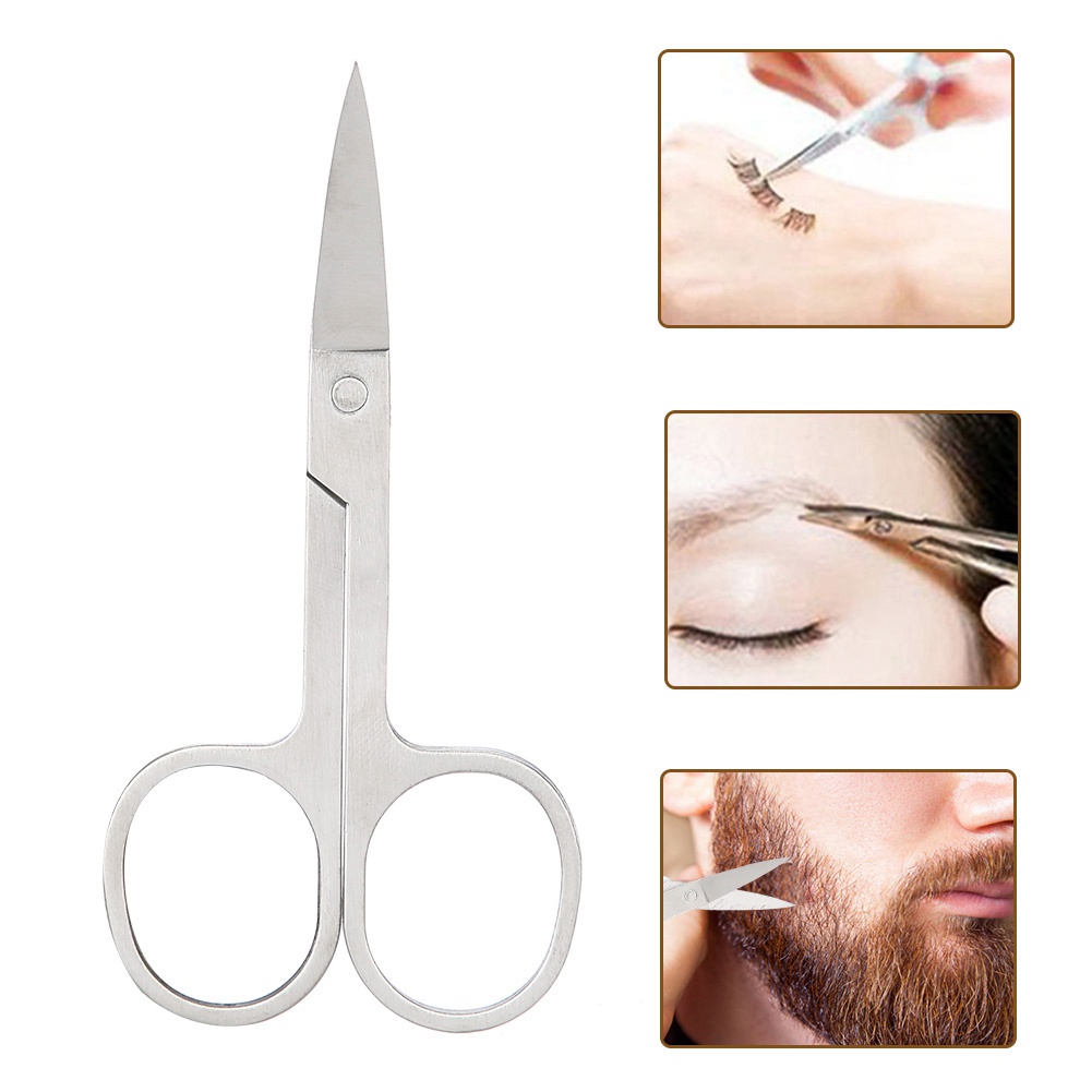 Eyelashes Scissors กรรไกรสแตนเลส สําหรับตัดขนตา คิ้ว เครา | Shopee Thailand