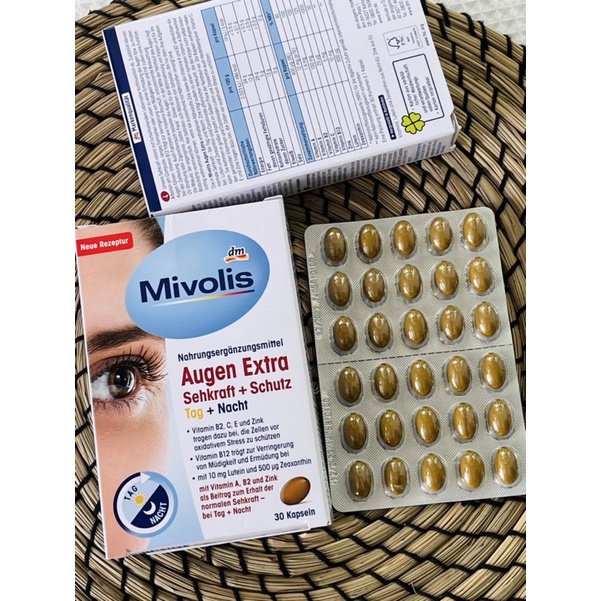 ภาพสินค้าMivolis Augen kapseln 30เม็ด บำรุงสายตา เยอรมัน มีลูทีน และ ซีแซนทิน จากร้าน vitaminworlds บน Shopee ภาพที่ 1