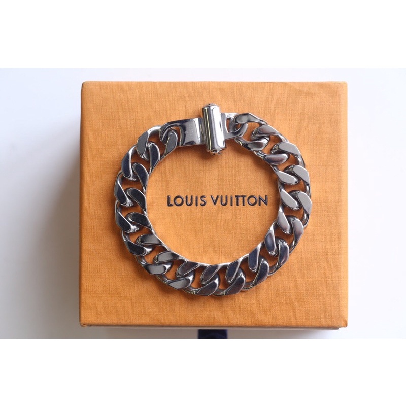 พรี-louis-vuitton-bracelet-gucci-สร้อยคอ-สร้อยข้อมือผู้ชาย-สายโซ่คล้องแบบตะขอ-แบรนด์เนนbangles-chain-amp-link-bracelets