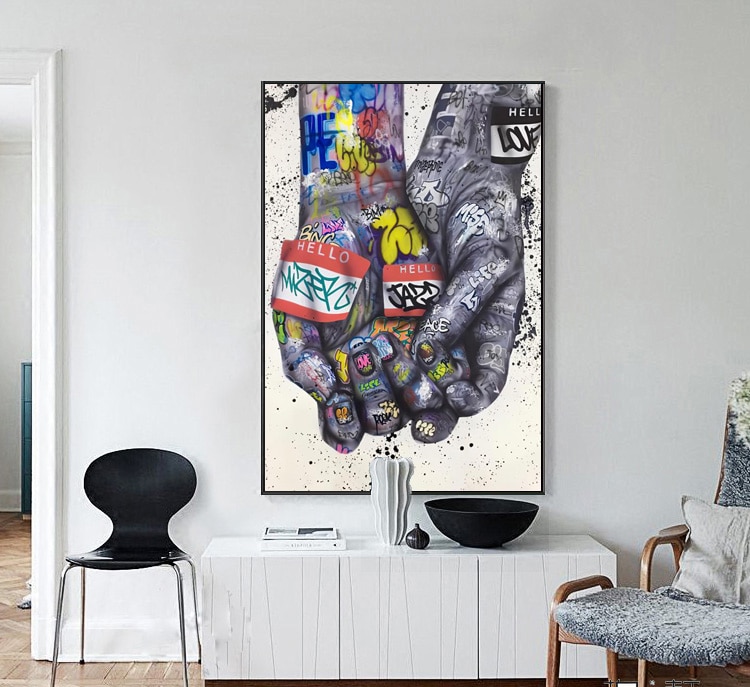 street-graffiti-art-canvas-lover-hands-art-wall-posters-prints-in-spiration-picture-for-living-room-decor-unframed