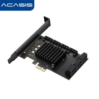 ภาพหน้าปกสินค้าAcasis 10 พอร์ต Pcie การ์ดขยาย Sata To 5/8/10 พอร์ต, 6 Gbps Sata 3.0 Pcie การ์ด, Pcie To Sata ฮาร์ดดิสก์, Jmb585 ชิปการ์ด Sata 3.0 ระบบใช้งานใช้งานง่าย ซึ่งคุณอาจชอบสินค้านี้