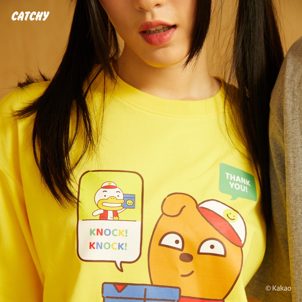 catchy-x-kakao-friends-เสื้อยืด-โอเวอร์ไซส์-frodo-ลิขสิทธิ์แท้-พร้อมส่งจากไทย-ผ้า-cotton100-smile-delivery-คาเคา-กาเกา