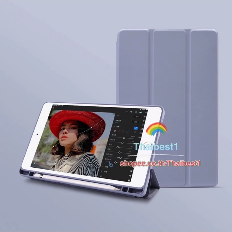 ภาพสินค้าเคสฝาพับ เคสFor Samsung Tab S6 lite /Tab A7 2020/Tab A7 lite/TabA8 10.5 มีช่องใส่ปากกา เคสหนัง เคสกันกระแทก -Smart Case จากร้าน thaibest1 บน Shopee ภาพที่ 8