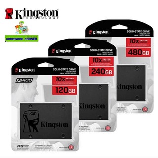 ภาพขนาดย่อของภาพหน้าปกสินค้า️SSD ใหม่  ️120GB / 240GB / 480GB SSD (เอสเอสดี) KINGSTON A400 SATA III ประกัน 3 ปี (SA400S37) จากร้าน hardware_corner บน Shopee