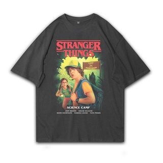 เสื้อยืดโอเวอร์ไซส์เสื้อยืด โอเวอร์ไซซ์ ลาย Stranger Things สไตล์วินเทจS-3XL