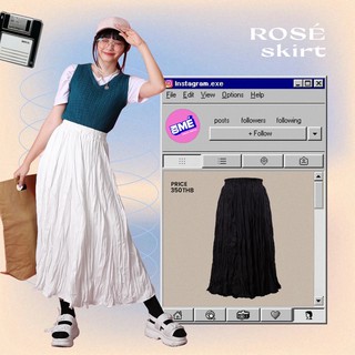 สินค้า kome.girls กรอกโค้ดลด 65.- 🏷꒰DECKOME꒱กระโปรงยาว รุ่น ROSÉ Skirt