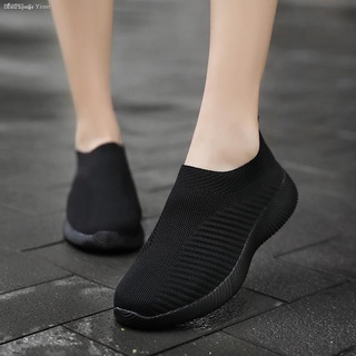 SKYE แบบสลิป-ออน รองเท้าผ้าใบ ระบายอากาศได้ รองเท้า ผู้หญิง แฟชั่น น้ำหนักเบา เกาหลี / พร้อมส่ง
