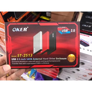 ส่งจากไทย OKER 2.5-inch SATA External Drive Exclosure support 3TB USB2.0 ST-2513 พร้อมส่ง USB 2.0