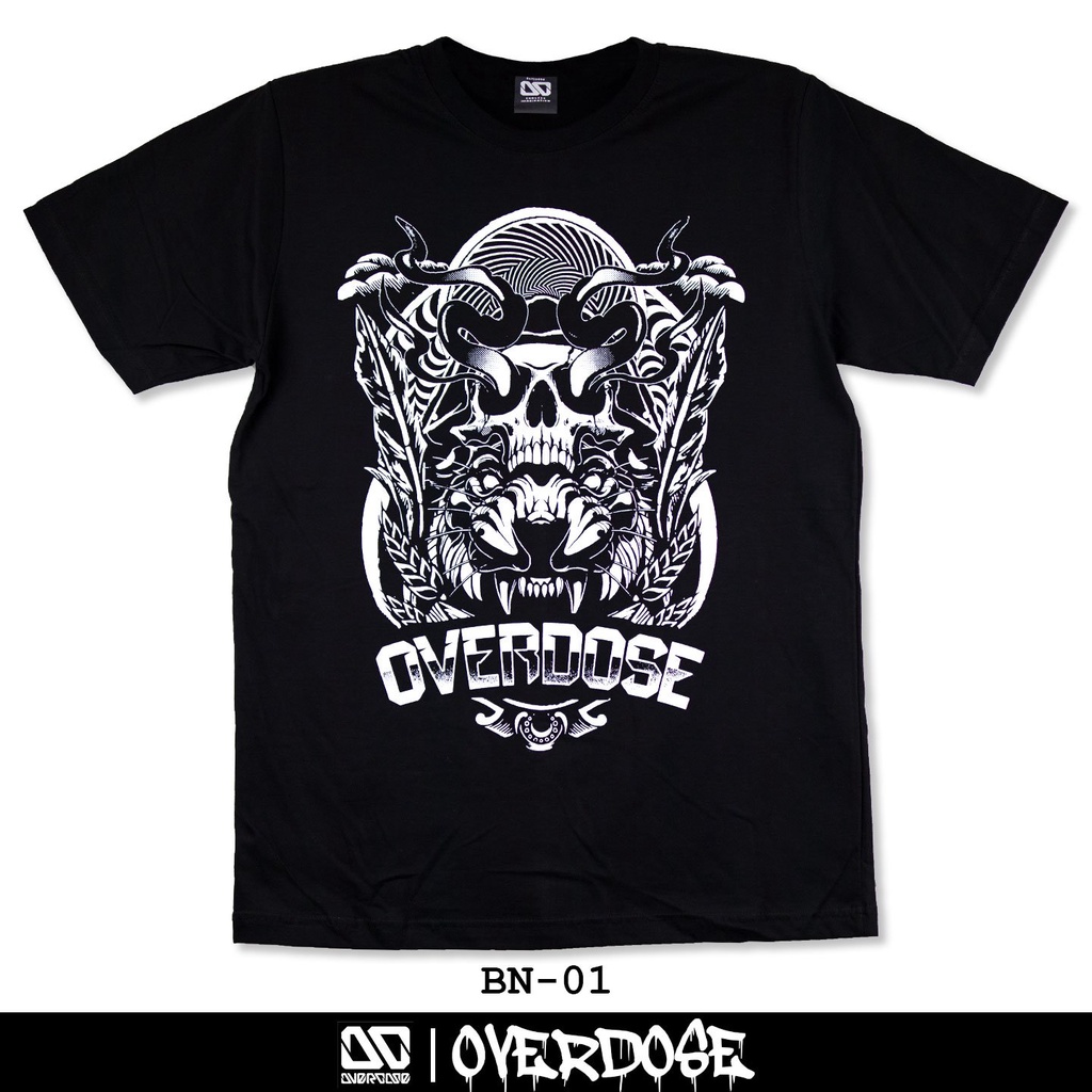 overdose-t-shirt-เสื้อยืดคอกลม-สีดำ-รหัส-bn-01-โอเวอโดส