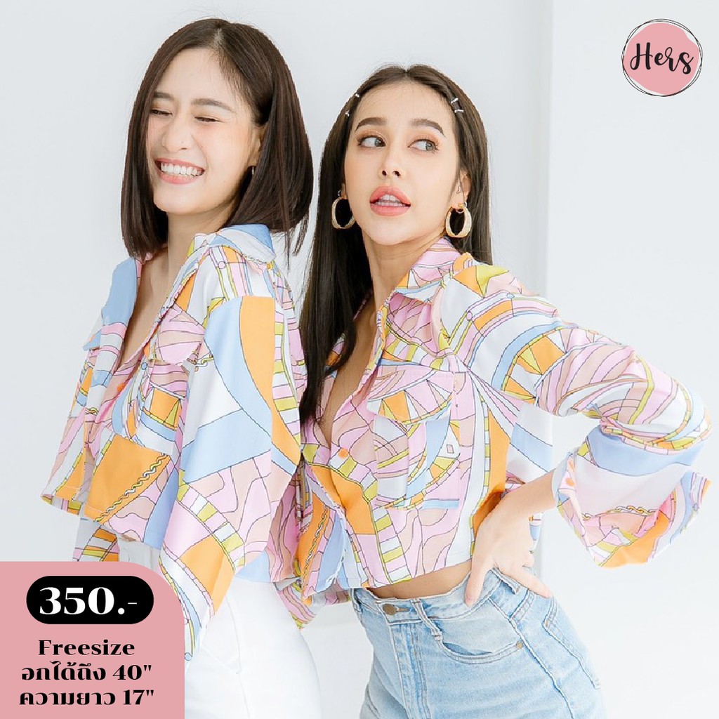 lovely-pink-crop-top-เสื้อครอปลายสดใส