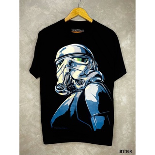 Stormtrooperเสื้อยืดสีดำสกรีนลายBT108