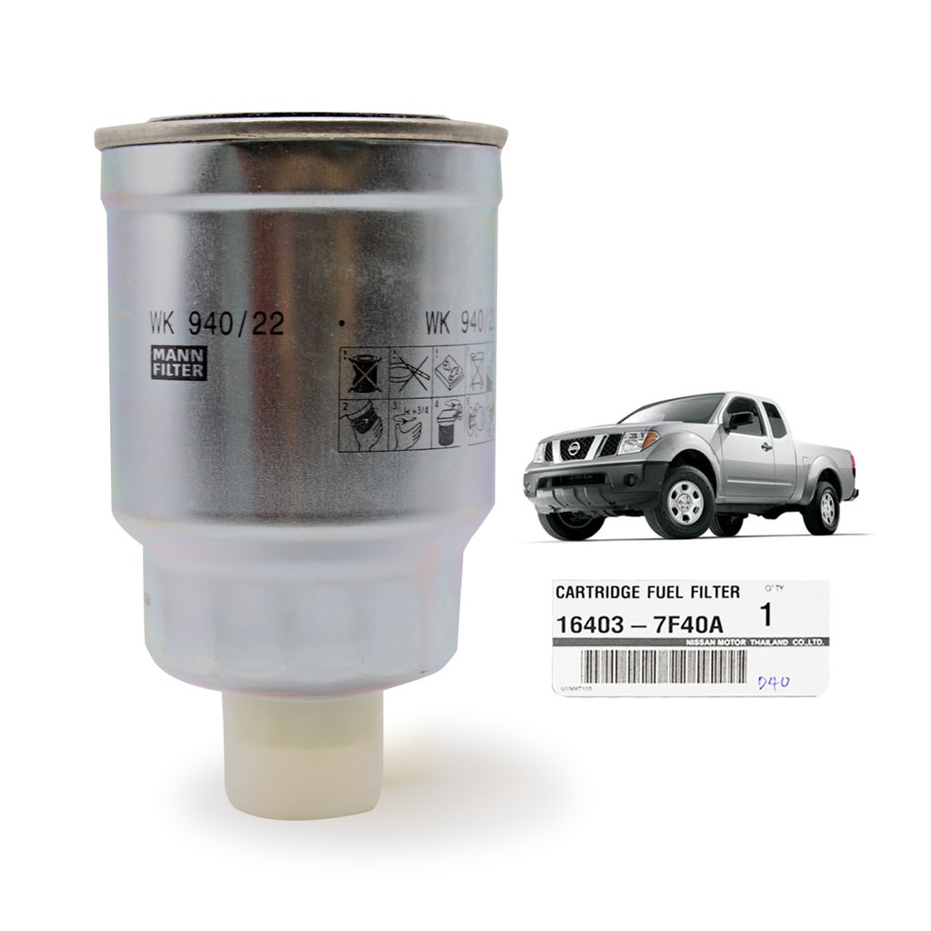 cartridge-fuel-filter-แท้-สี-silver-navara-d40-nissan-2-5-ประตู-ปี2006-2013