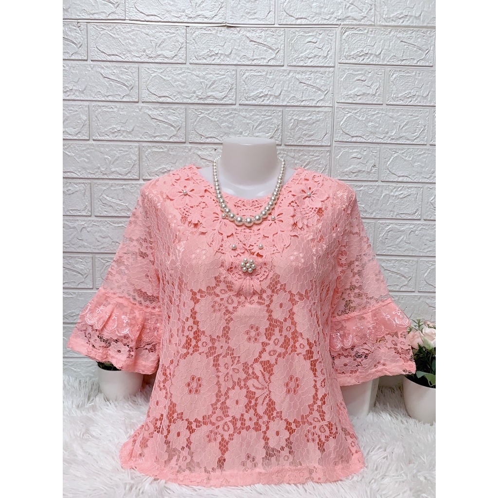 เสื้อลูกไม้ผ้านิ่ม-เสื้อลูกไม้สวยๆ-ใส่ออกงาน-รอบอก38-40-42ยาว21นิเวฟรัไซส์-มีซับใน-ใส่สบาย-ผ้านิ่ม