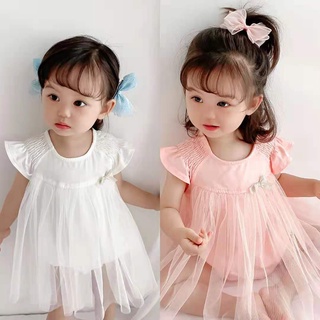 Baby Clothes for Girls Gauze Short Sleeve Romper Newborn Onesie Baby Jumpsuit