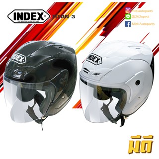 ภาพขนาดย่อของสินค้าหมวกกันน็อค INDEX TITAN 3 เต็มใบ ไม่หุ้มคาง