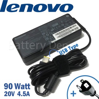 สินค้า Lenovo Adapter ของแท้ 20V/4.5A 90W หัว USB สายชาร์จ Lenovo Z510 / Ideacentre AIO 520-24IKU อะแดปเตอร์