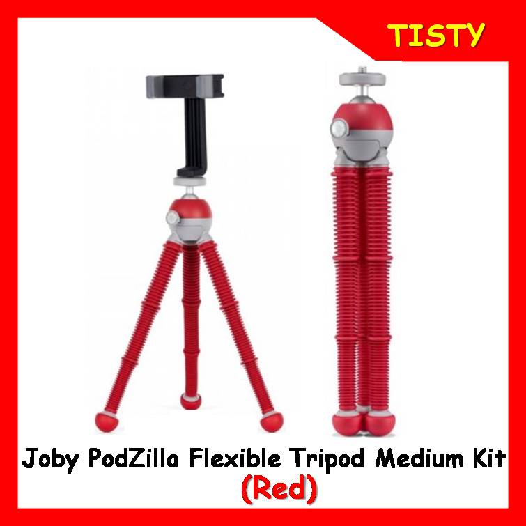 แท้ 100% ขาตั้งกล้อง Joby PodZilla Flexible Tripod Medium Kit (Red ...