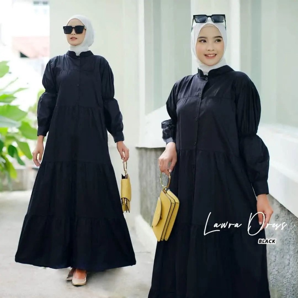 laura-dress-bl-วัสดุผ้าฝ้ายเรยอน-สามารถเล่นเกมได้-ไม่รวม-hijab-การปล่อยชุดชาวมุสลิมด้านหน้า-ให้นมบุตร-แม่-เกมล่าสุด-สําหรับผู้หญิง