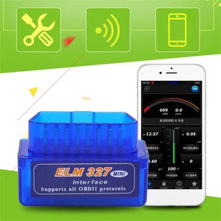 เช็ครีวิวสินค้าMini ELM327 OBDII OBD2 บลูทูธสเเกนรถ สำหรับ Android Devices V2.1