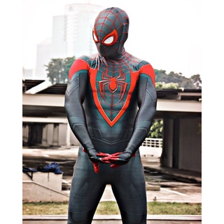 สินค้า ชุดบอดี้สูทคอสเพลย์ Peter Parker Superhero Zentai Second Skin สําหรับผู้ใหญ่ และเด็ก