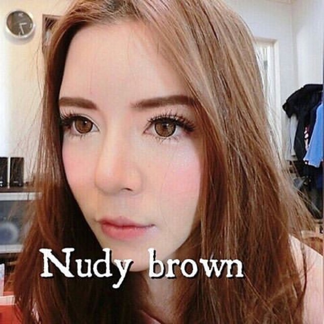 คอนแทคเลนส์-ขนาดบิ๊กอาย-brown-nudy-wink