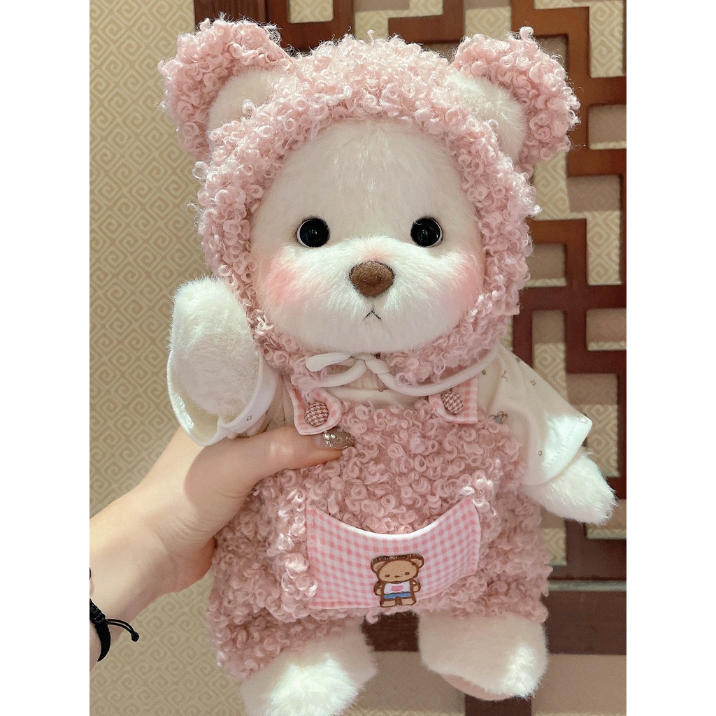 teddytales100-30cm-lena-bear-ของแท้-ตุ๊กตาหมีขนาดเล็ก-ตุ๊กตาข้อต่อตุ๊กตาหมีตุ๊กตาทำด้วยมือตุ๊กตาตุ๊กตาตุ๊กตา-เสื้อผ้าหมีลีน่า-เสื้อผ้าตุ๊กตาหมี