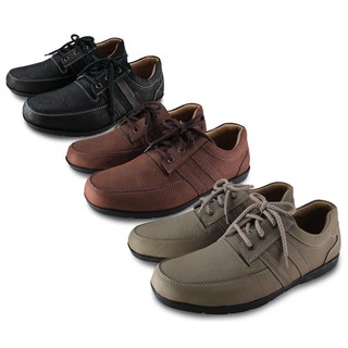 สินค้า FREEWOOD CASUAL SHOES รองเท้าผูกเชือก รุ่น 79-612  สีดำ / สีน้ำตาล / สีเผือก (BLACK / BROWN / TARO)
