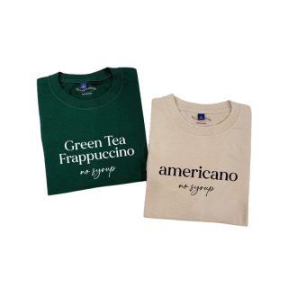 เสื้อยืด สายตาบัค🥤Green Tea Frappuccino & americano no syrup