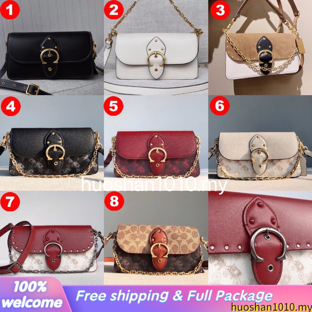 outlet-ส่วนลด-coach-4763-4761-6910-4760-0831-กระเป๋าสตรี-หมุดย้ำ-กระเป๋าสะพายข้าง-กระเป๋าถือ-สายโซ่