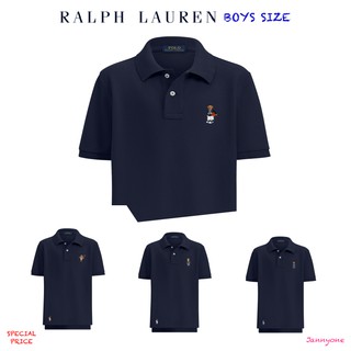 RALPH LAUREN BEAR COTTON MESH POLO SHIRT ( BOYS SIZE 8-20 YEARS )