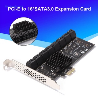 Electronicmall01* Sa3116J Pcie อะแดปเตอร์ 16 พอร์ต Pci-Express X1 To Sata3.0 การ์ดควบคุม