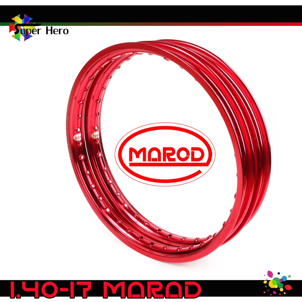 ล้อAKRONT MAROD ล้อแดง 1.40 ขอบ17 โลขอบ17 ล้อแข็ง ล้อมอเตอร์ไซค์ ของ ...