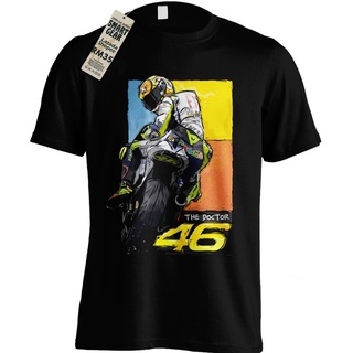 เสื้อยืดผ้าฝ้ายพิมพ์ลายคลาสสิก ขายดี เสื้อยืด ผ้าฝ้ายแท้ พิมพ์ลาย The Doctor 46 Motogp Valentino Rossi Motorcycle Road R