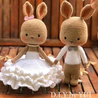 พร้อมส่ง ครบเซต ตุ๊กตาคู่  ตุ๊กตาถัก ของขวัญ ตุ๊กตาบ่าวสาว คู่บ่าวสาว ตุ๊กตาคู่รัก ตุ๊กตาของขวัญ ของขวัญ งานแต่ง แต่งงาน