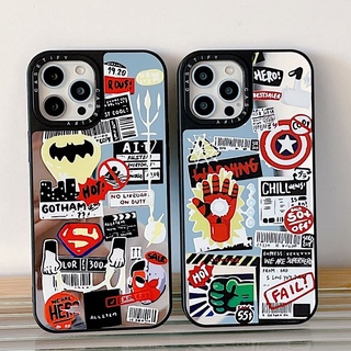 เคสโทรศัพท์มือถือกระจก ลายอเวนเจอร์ สําหรับ Iphone 14 14plus 14pro 14promax