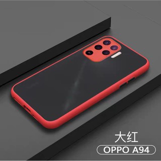 [ ส่งจากไทย ] Case OPPO A94 เคสออฟโป้ เคสกันกระแทก กันลอยกล้อง ปุ่มสีผิวด้าน ขอบนิ่มหลังขุ่น Oppo A94 พร้อมส่ง