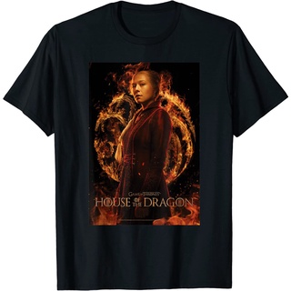 [S-5XL] เสื้อยืด พิมพ์ลายโปสเตอร์ House of the Dragon Rhaenyras 2022