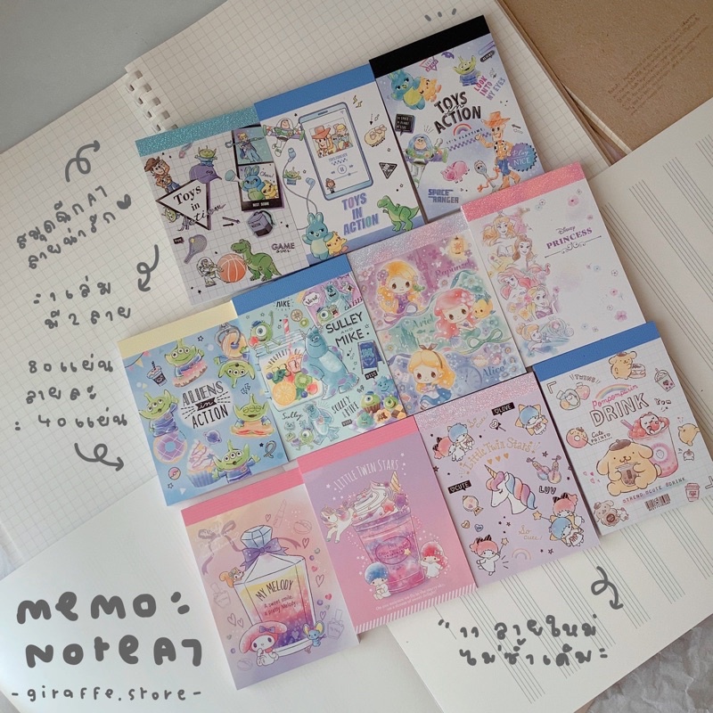 ภาพหน้าปกสินค้าMemo Note สมุดฉีก A7 Ep.1