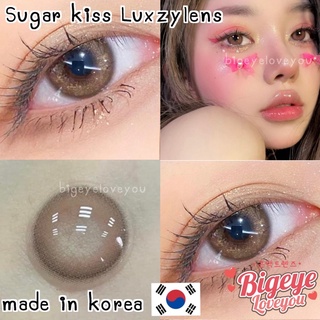 คอนแทคเลนส์🌈Sugar kiss🌈 Brown / Gray (Luxzylens) ขนาดกลาง💖 รุ่นฮิตล่าสุดจากเกาหลี