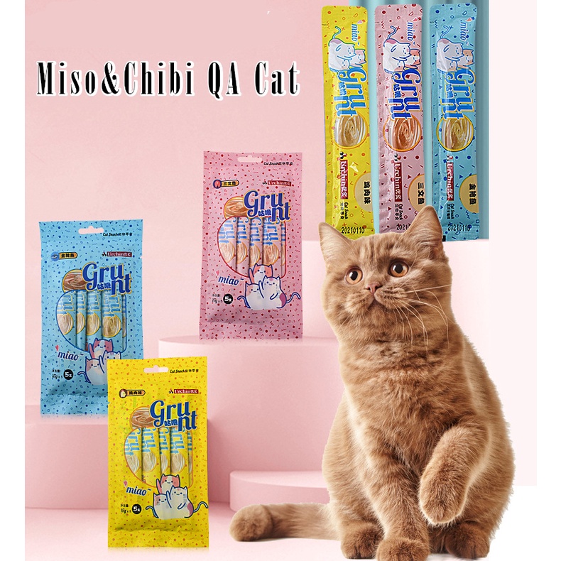 ภาพสินค้าขนมแมวเลีย Urchin สินค้าสำหรับน้องแมวชอบ มี 3 รสชาติ 15กรัม จากร้าน cat_home_by_zakabi_mom บน Shopee ภาพที่ 4