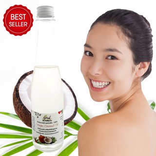 Coconut Oil น้ำมันมะพร้าวสปา น้ำมันมะพร้าวสกัดเย็น (500 มล.) บำรุงผิวหน้า ลดริ้วรอย บำรุงผมเสีย ลดการหลุดล่วงของเส้นผม