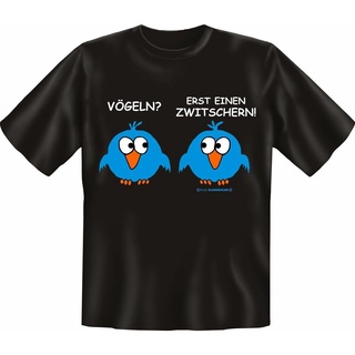 เสื้อยืดสีขาว-Birds Only A Twitter-Fun Horny เสื้อยืด ผ้าฝ้าย 100% สําหรับผู้ชายS-4XL