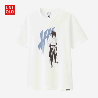 Uniqlo UT เสื้อยืดแขนสั้น พิมพ์ลาย Naruto Sasuke Uchiha สําหรับผู้ชาย และผู้หญิง
