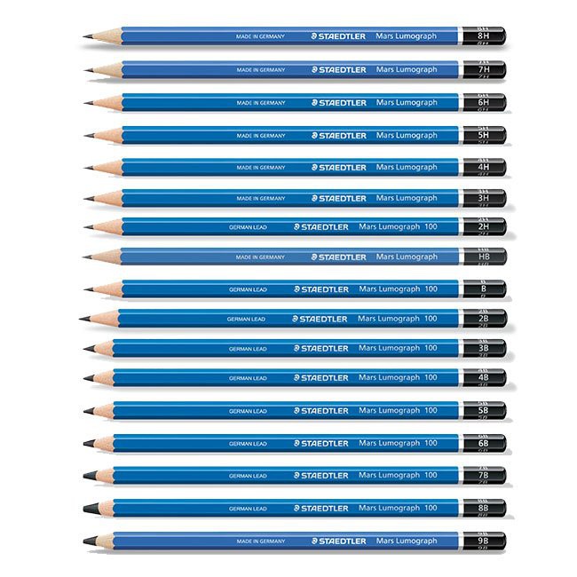 ราคาถูกมาก-ดินสอเขียนแบบ-staetler-lumograph