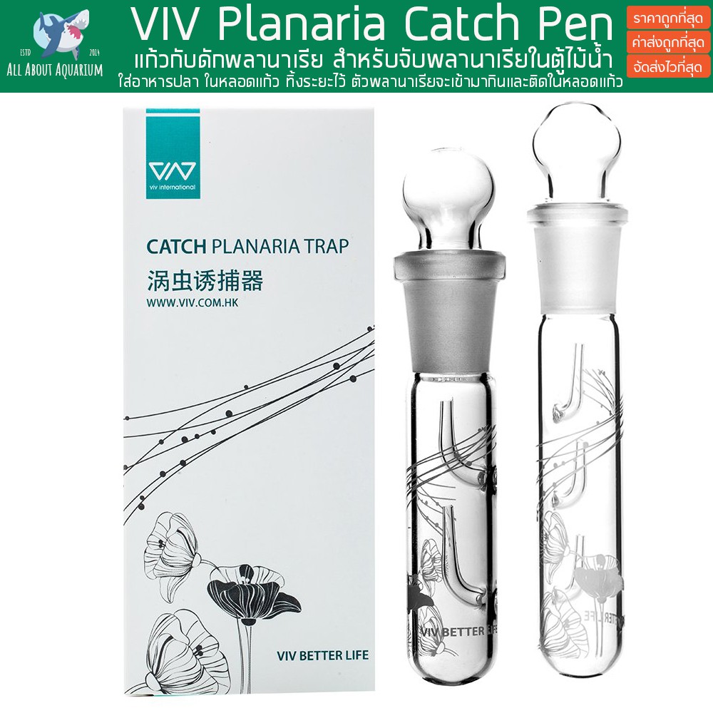 กับดักพลานาเรีย-ที่ดักพลานาเรีย-viv-glass-planaria-trap-pest-trap-worm-leech-planaria-catch-catcher-สำหรับตู้ปลา