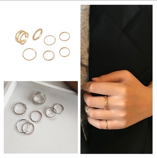 Xijing - ชุดแหวน แฟชั่น สําหรับผู้หญิง 7 ชิ้น