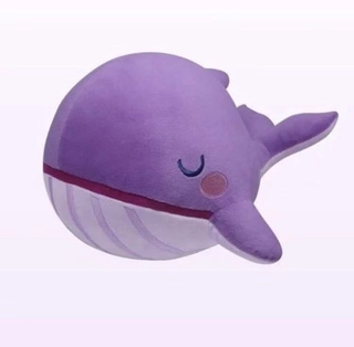 🎁KPOP BTS new plush doll purple Whale pillow toy decoration a Whale stuffie from TinyTAN EP2 a cute friend that accompanies TinyTAN