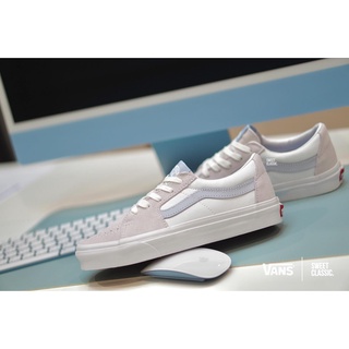 VANS SK8 Low “White-Cloud Blue”.VN0A5KXDUNY.