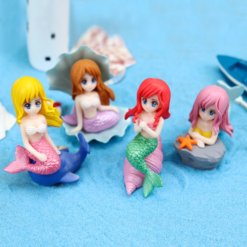 อุปกรณ์ตกแต่งเค้กนางเงือก-little-mermaid-1st-diy